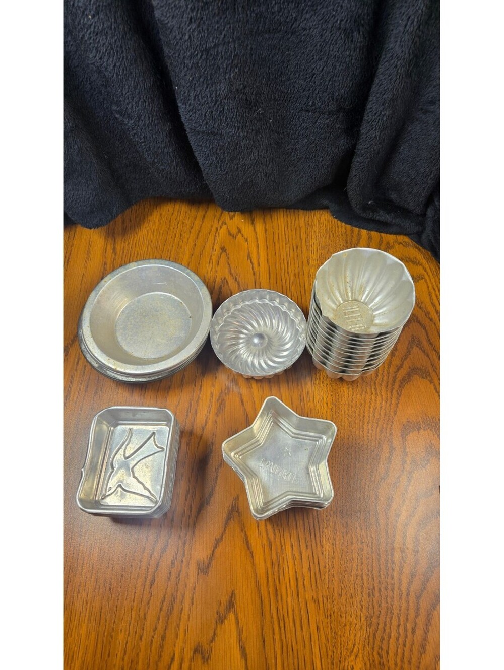 Vintage Aluminum Baking Molds Set - Various Shapes